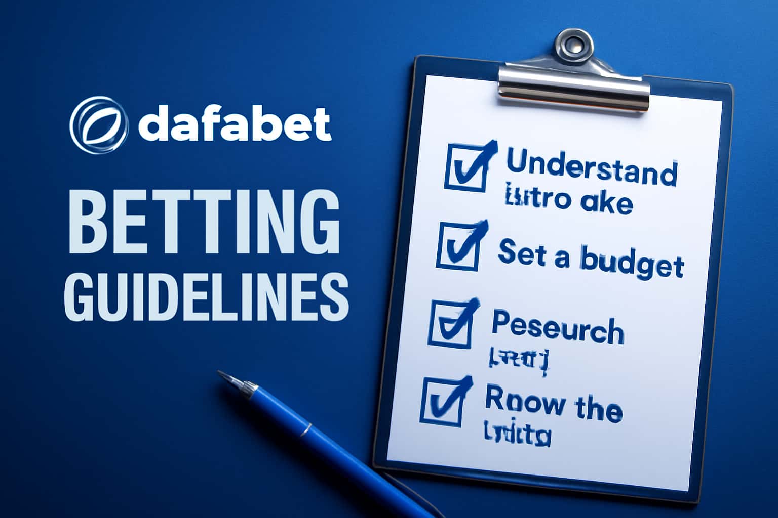 Informational scene depicting DafaBet Betting Guidelines.
