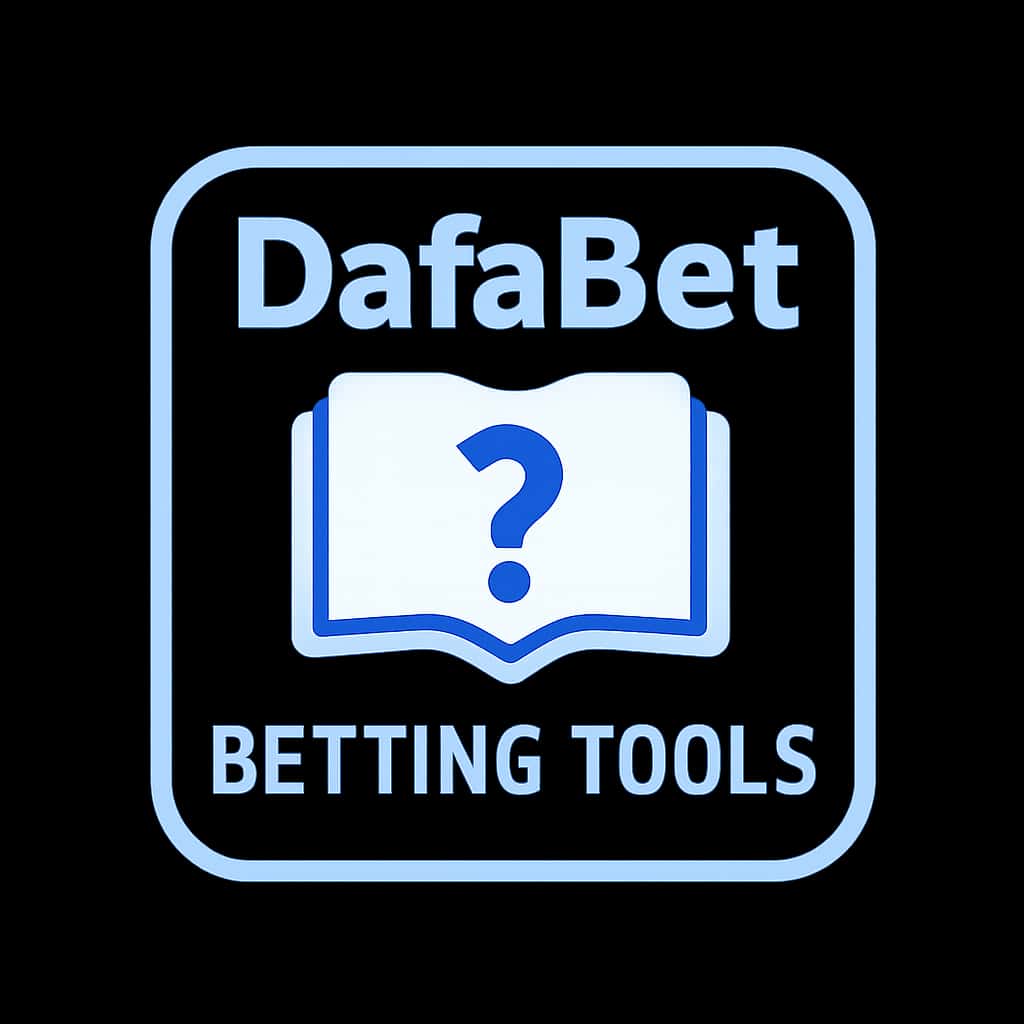A professional badge representing DafaBet Betting Tools, symbolizing guidance and support.