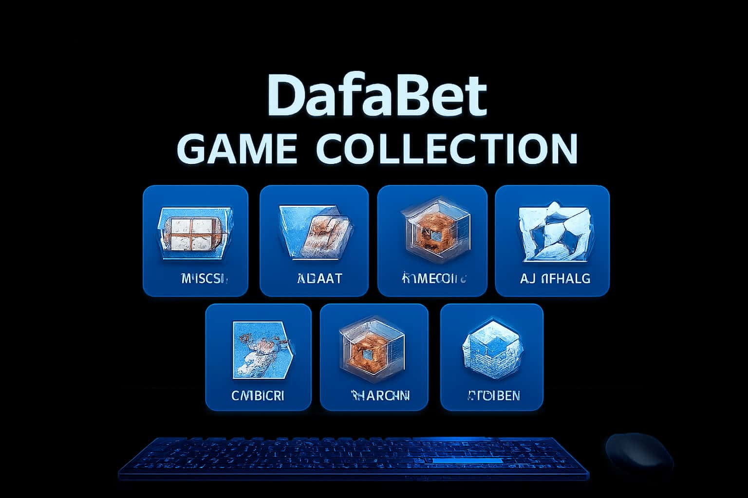An informative scene showcasing the DafaBet Game Collection.