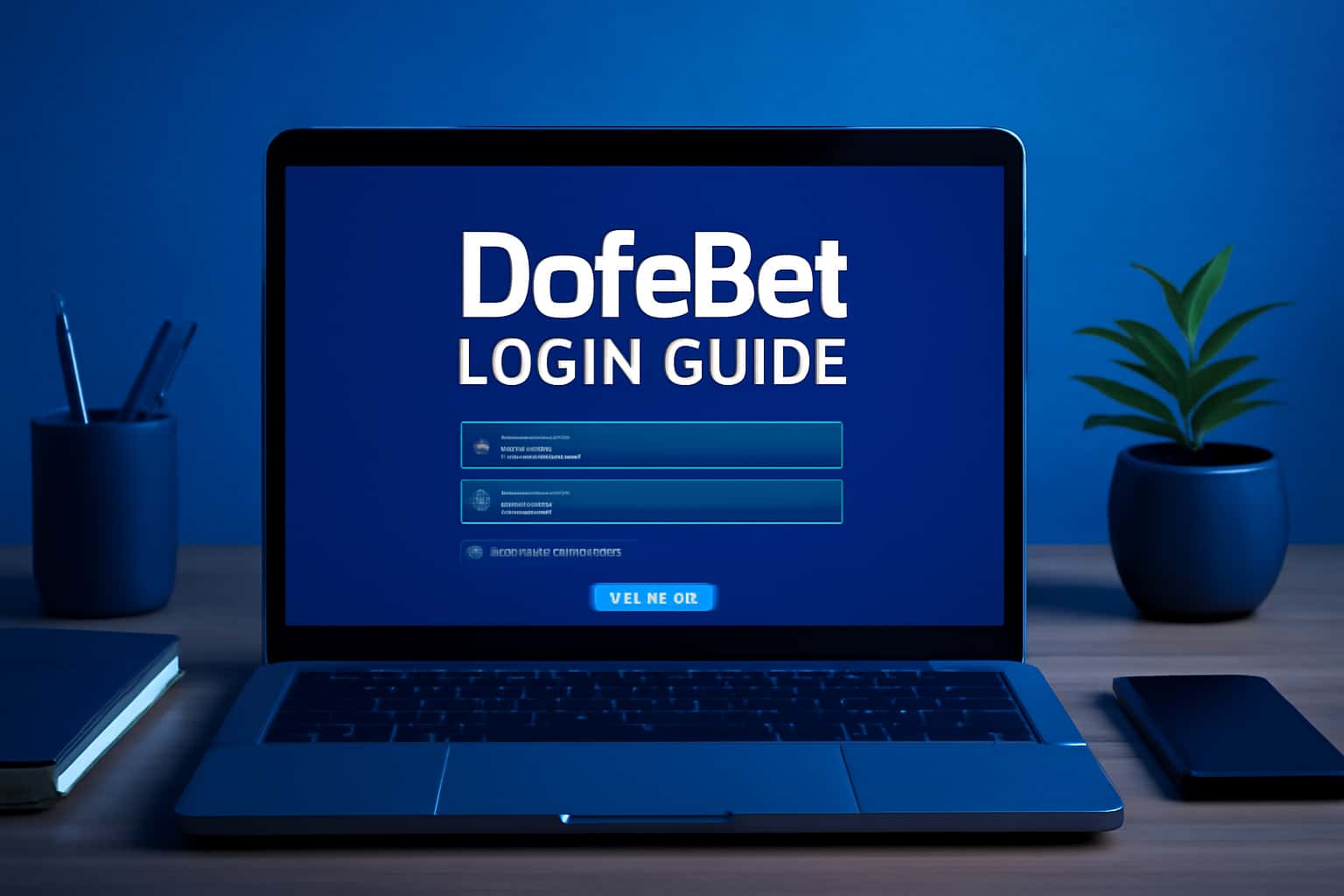 A professional rendering of a digital login interface for DafaBet.