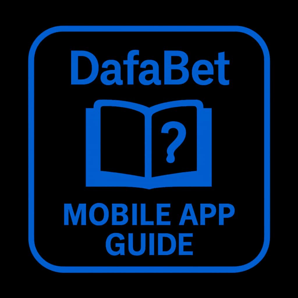 Icon representing DafaBet Mobile App Guide, featuring the brand text.